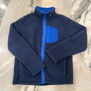 Sherpa Lands End full zip fleece youth large